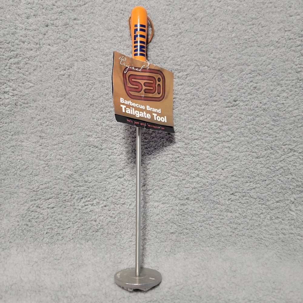 NWT University of Illinois Illini BBQ Burger Stamp Brand Grilling Tailgate *RARE